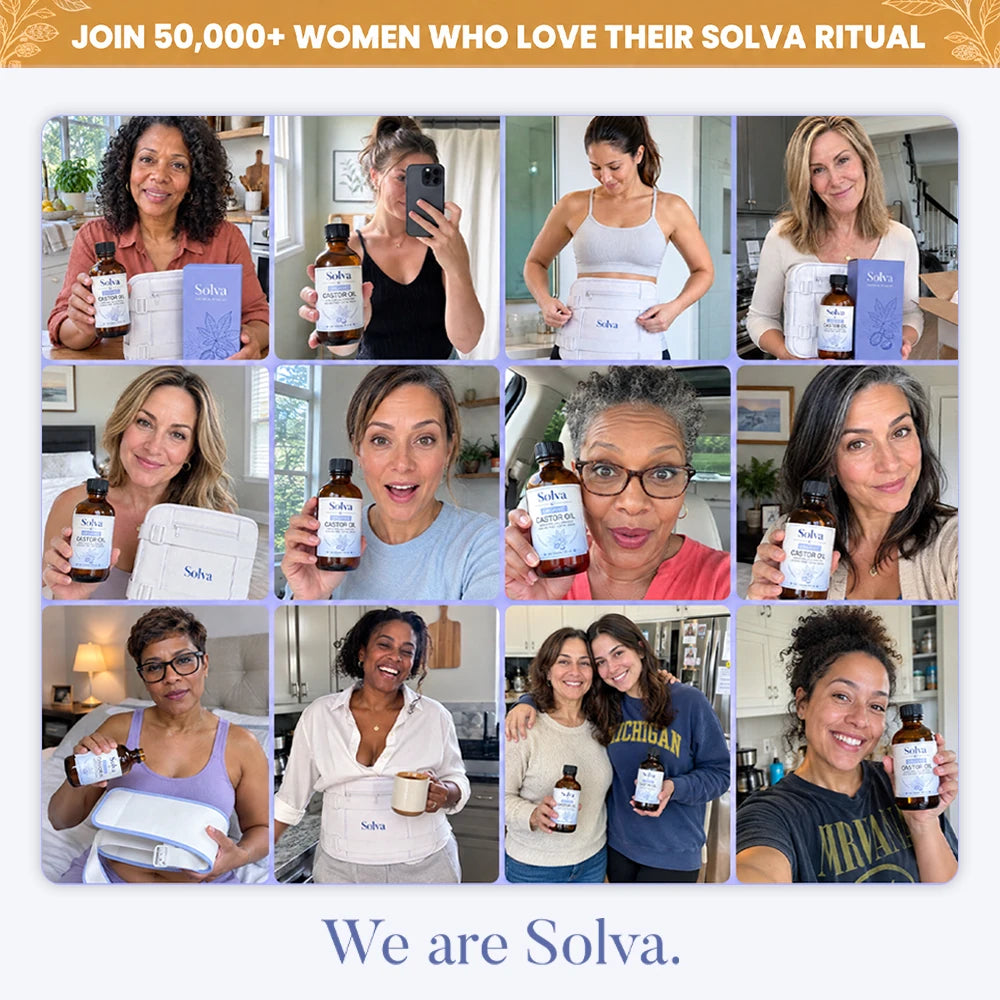 Solva Professional-Grade Castor Oil Pack